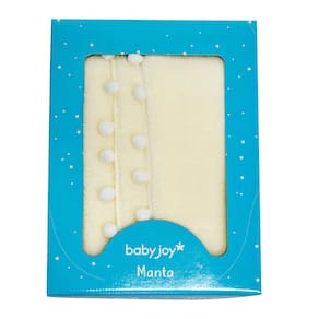Manta Soft de Microfibra Pompons 85 cm x 1,00 m Baby Joy