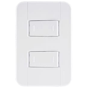 Conjunto 4X2 2 Interruptores Paralelos 10A/250V Branco