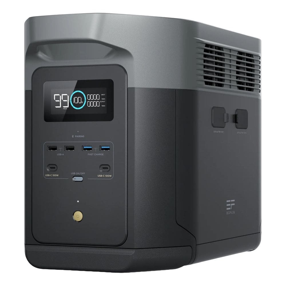 KIT Ecoflow Delta 2 Max  110V  mais  1 painel  Solar de  60W