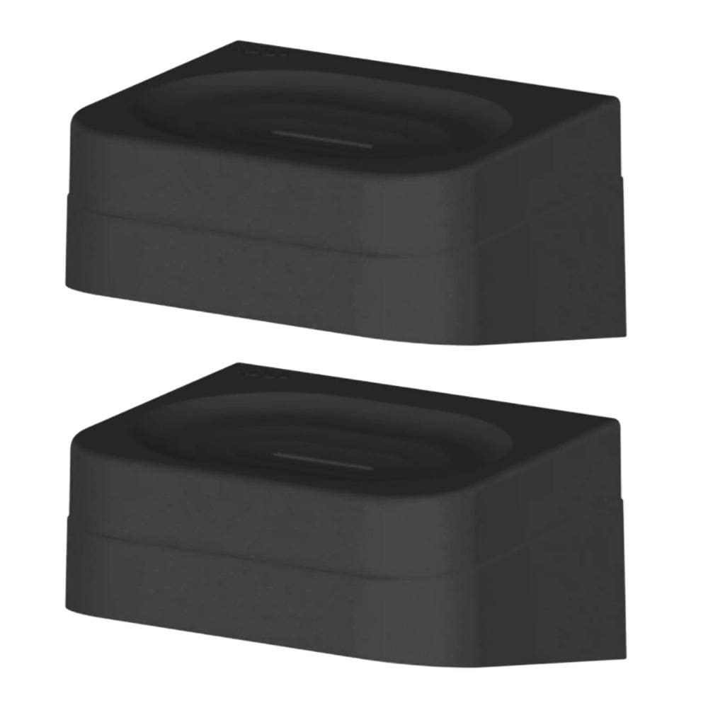 2x Saboneteira de Parede Banheiro Porta Sabonete OU Preto