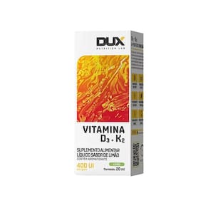 Vitamina D3 + K2 Sabor Limão 20Ml Dux Nutrition
