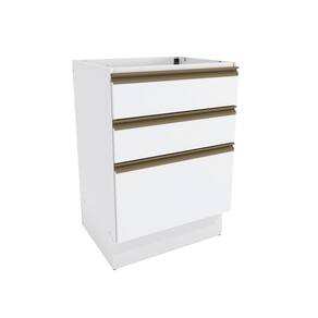 Balcão 3 Gavetas Kappesberg Celeste 100% Mdf Branco 60cm