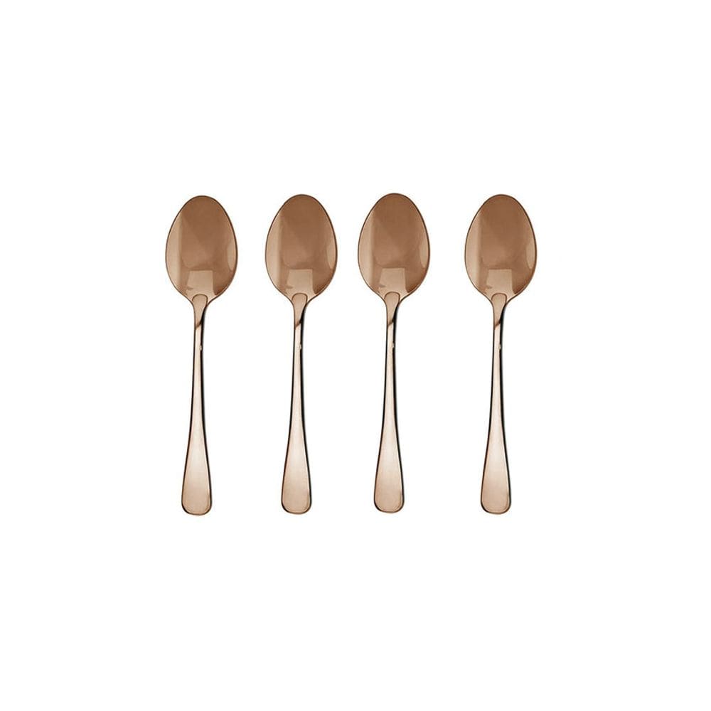 Colher de Mesa Cobre Talheres Aço Inox Jogo 4un