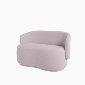 Namoradeira Beatriz Orgânica Boucle Lisa - 7 Decor Rosê