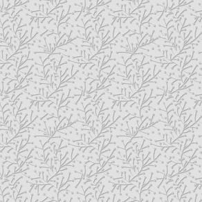 Papel De Parede Floral Galhos Com Fundo Cinza Adesivo Sala