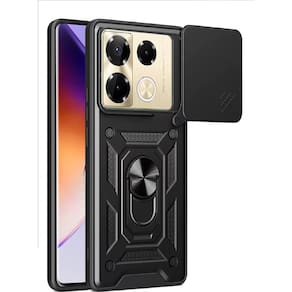 Capa Capinha Armadura C/ Proteção da Camera Suporte Anel 360 Para Infinix Note 40 Pro Pro+ 5G