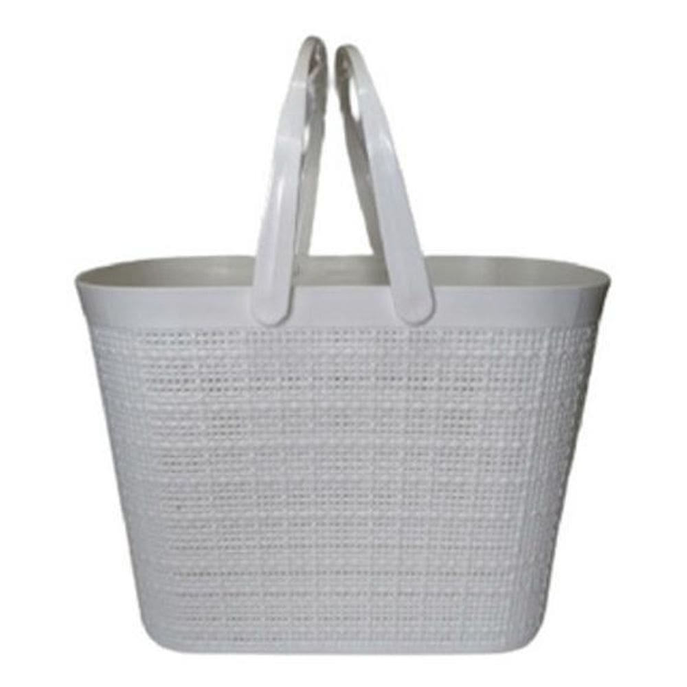 Cesto Juta Com Alça Branca Nitron