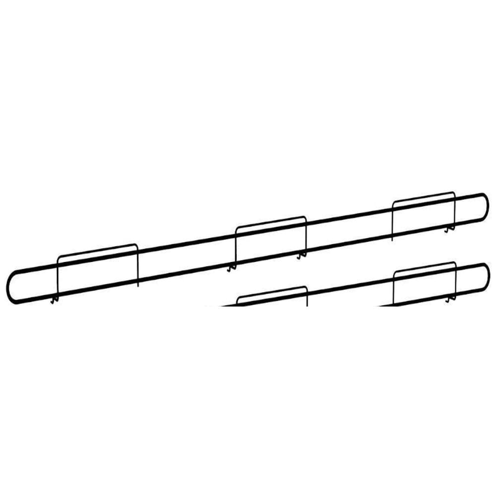 Anteparo Frontal Fit 090 Preto Para Bandeja Gondola Kit 20