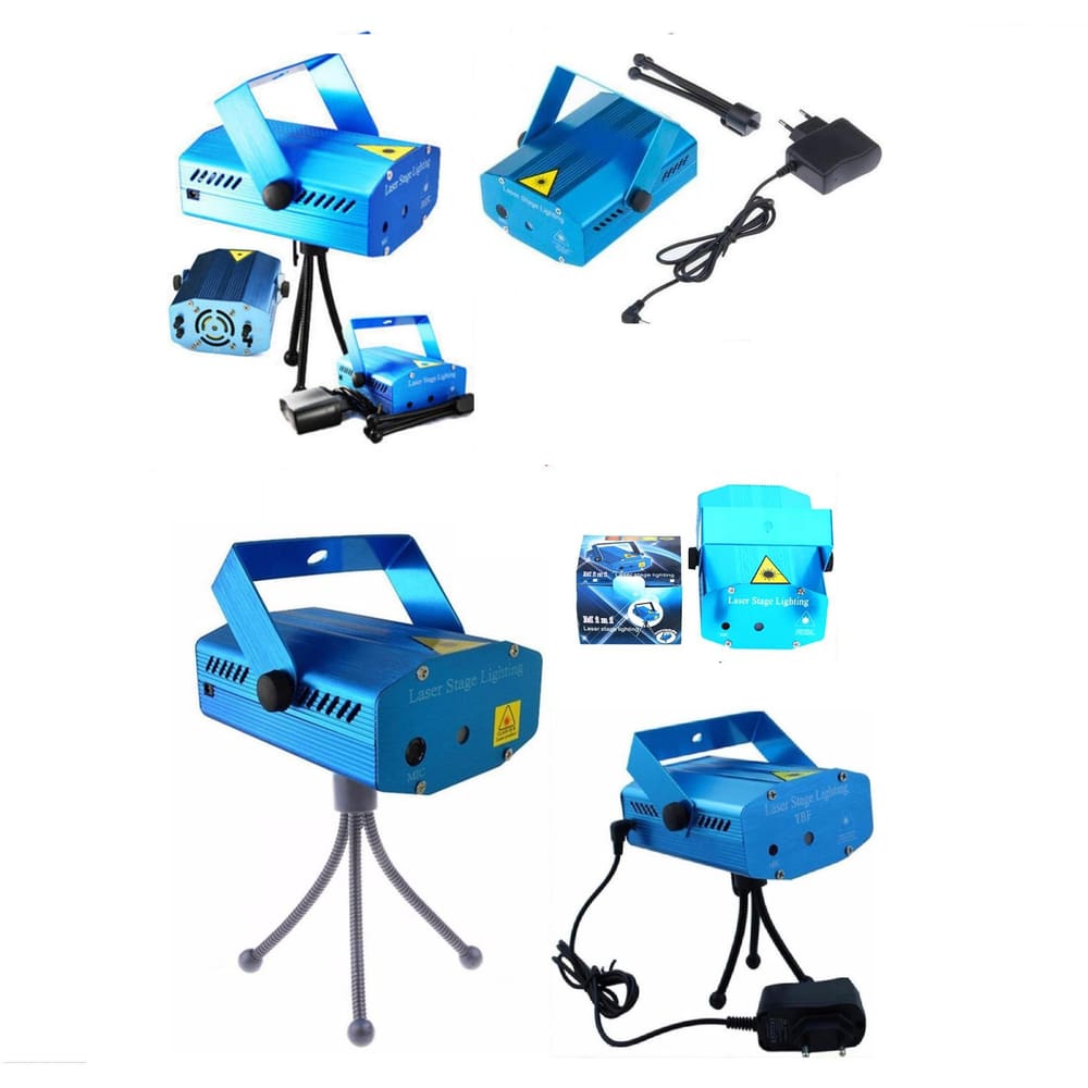 Projetor Canhão Holográfico Efeitos Luz Giratória Led Festa