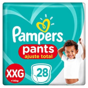 Fralda Pampers Pants Ajuste Total Tamanho Xxg Com 28 Un