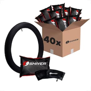 40 Unidades Kit Camara De Ar Shiver Bicicleta Infantil Aro 16 175Mm Revenda Bico Grosso