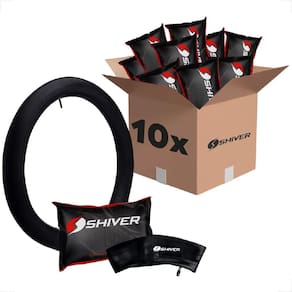 10 Unidades Kit Camara De Ar Shiver Bicicleta Infantil Aro 20 175Mm Bico Grosso Schrader