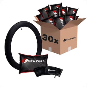 30 Unidades Kit Camara De Ar Shiver Bicicleta Infantil Aro 20 175Mm Bico Grosso Schrader