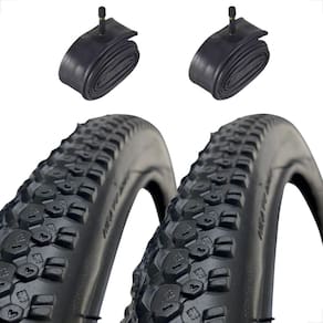 Par Pneu Bike Bicicleta Mtb Shiver Rocky Aro 26 x 1.95 Tipo Scorpion + Par camara de ar 26 Shiver