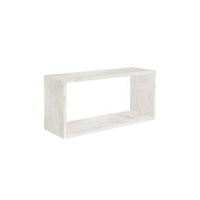 Prateleira Nicho Modulo Retangular MDP Branco Amadeirado 60cm