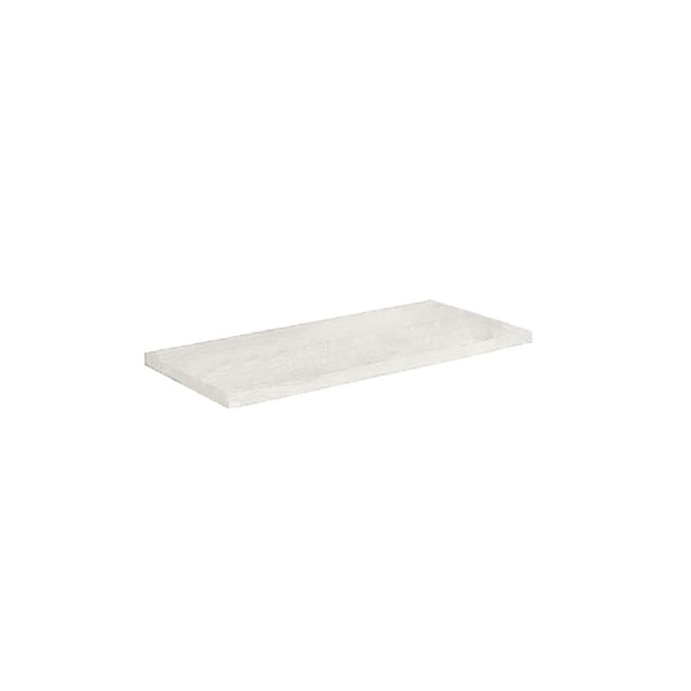 Prateleira Branca Amadeirada Suspensa Invisivel 40x20cm