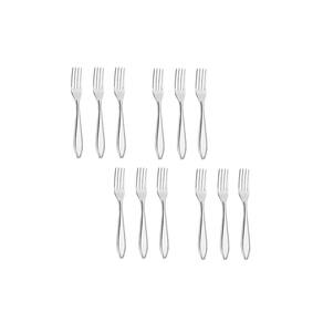 Garfo de Sobremesa Talheres Aço Inox Victoria 12un