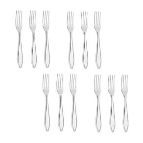 Garfo de Mesa Talheres Aço Inox Victoria 12un