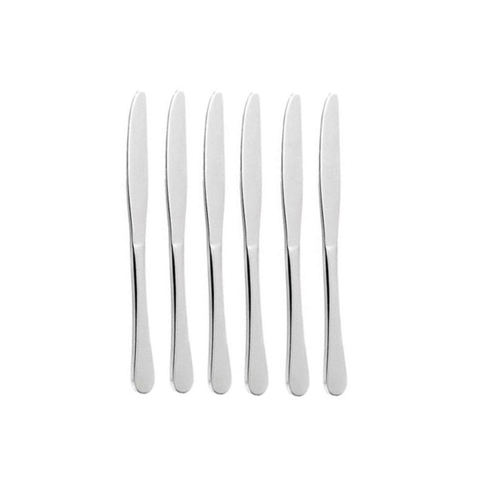 Faca de Sobremesa Aço Inox Resistente Elite 6un
