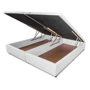 Box Baú Orthocrin Capuccino King Bipartido - 193x203x31