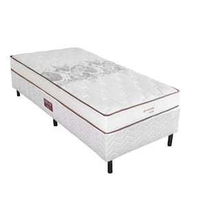 Conjunto Cama Box Fit Solteiro Colchão Primor Orthocrin 88X188x50