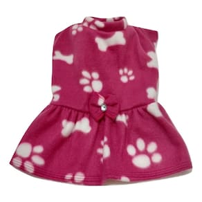 Vestido Soft Rosa com Estampa GG - 42cm Compr.