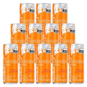Energético Red Bull Morango e Pêssego 250ml 12 Unidades