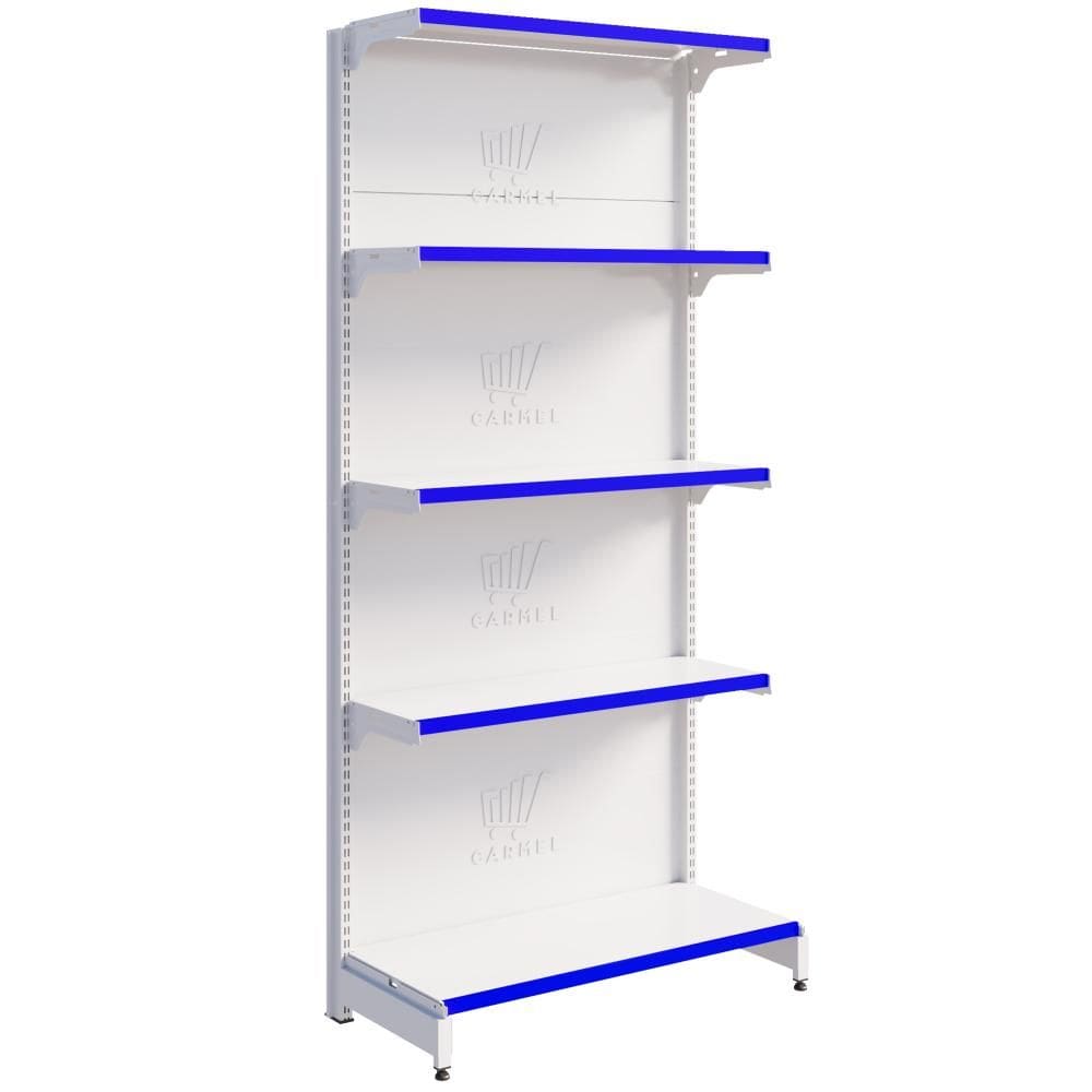 Gôndola Parede 1 Inicial 1,70m Bandeja Inclinável New Plus Carmel Imports