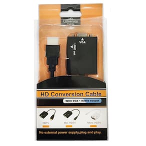 Conversor HDMI Para VGA Fêmea Com Áudio co01