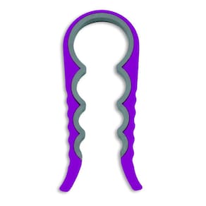 Abridor Multifuncional De Tampas Em Plástico e Silicone 6136 - Roxo