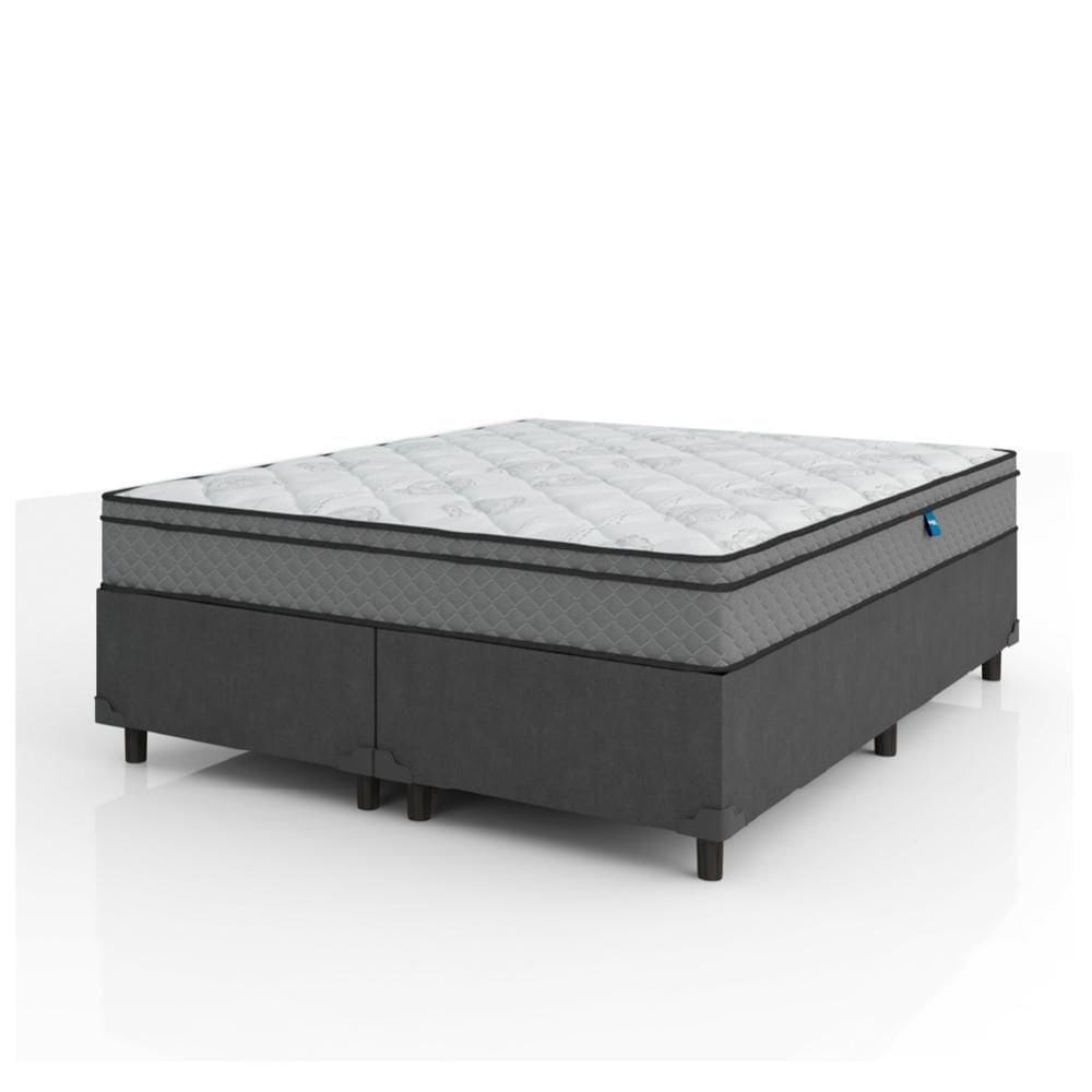 Cama Box Casal Queen Colchão Molas Ensacadas 158x198x62cm