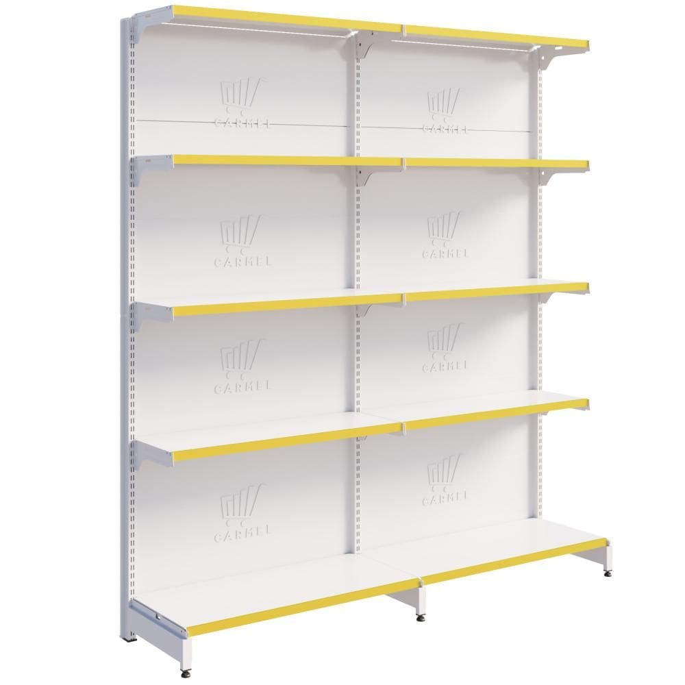 Gôndola Parede 1 Inicial 1 Continuação 1,70m Bandeja Inclinável New Plus Carmel Imports