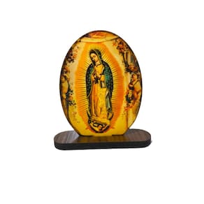 Adorno Pedestal de Nossa Senhora de Guadalupe 9cm