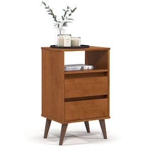 Mesa de Cabeceira 2 Gavetas com Nicho Aroma