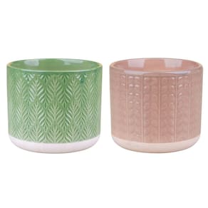 Cachepot Cazza Flower em Cerâmica 6cm - Item Variado
