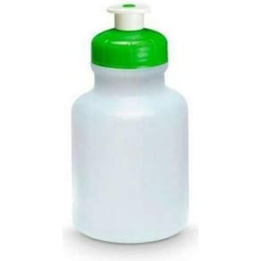 Kit 100 Garrafas Squeeze 300Ml Plástico Transparente Verde