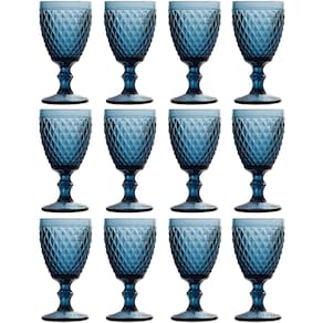 Conjunto 12 Taças para Água e Suco de Vidro 325ml Lyor Bico
