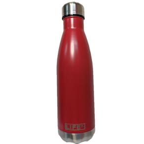 Garrafa Térmica Em Aço Inox 500Ml De Parede Dupla Vermelho
