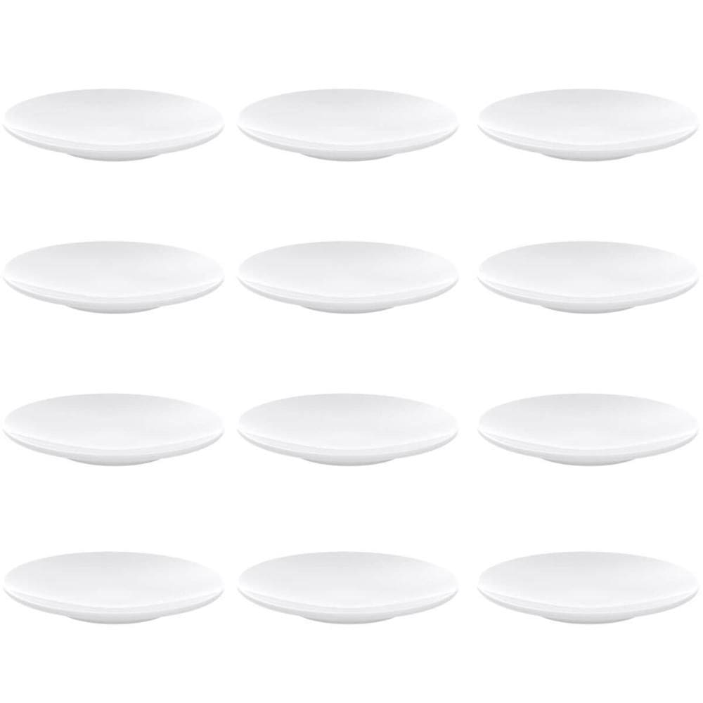 Kit 12 Pratos Tramontina Sophia Porcelana 16cm Branco de Pão Sobremesa Bolos