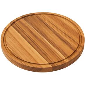 Tábua Rústica Madeira Teca 32cm Boleira de Mesa Petisqueira