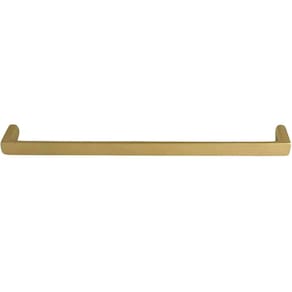 Puxador Dourado Fosco 192mm Alça Reta Para Móveis Oeiras Bal