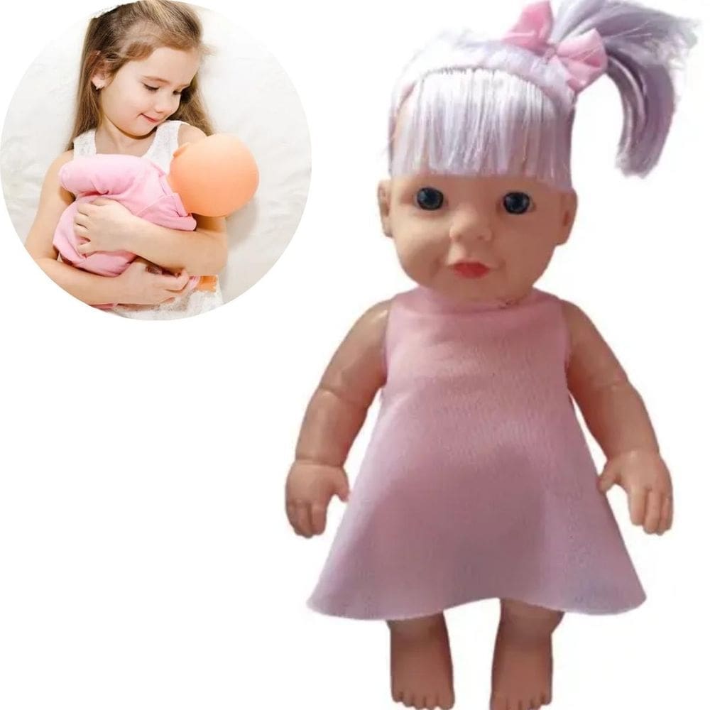 Graciosa Brinquedo Isinha Baby Loira Tecido Presente Dia Das