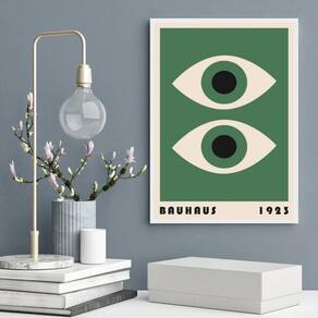Quadro Poster Bauhaus - Olhos Verdes 45X34Cm