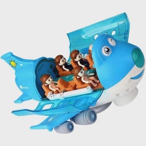 Brinquedo Educativo Masculino Avião Azul Infantil Musical