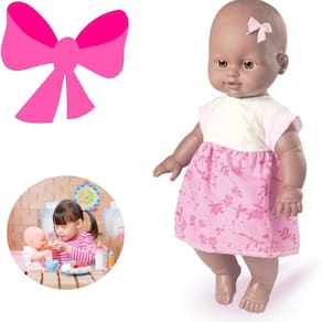Boneca Afro Lacinho Criança Ideal Presente Oficial Menina