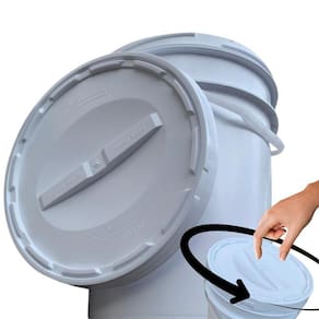 Balde Para Pintura Profissional 20L Tampa Rosca - Kit 18 Pçs