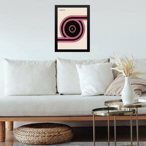 Quadro Bauhaus Pink Poster - Roll Disc 45X34Cm