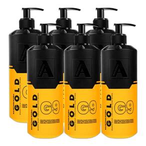 Kit 6X Balm Para Barba Hidratante Gold G9 200Ml Alfa Looks