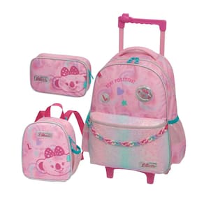 Kit Mochila De Rodas Lilica Ripilica Com Lancheira E Estojo