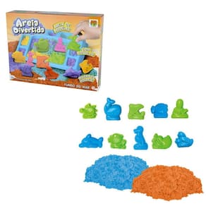 Areia Massinha Sensorial Divertida Fundo Do Mar 500G Modelar